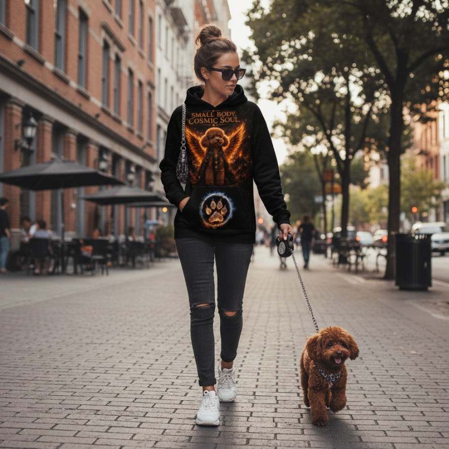 FIRE ANGEL POODLE Bluza Unisex-4