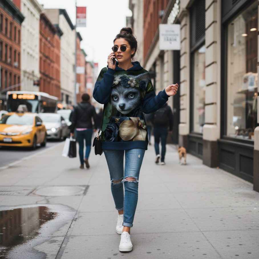 FOREST FAE Bluza Unisex Oversize-5