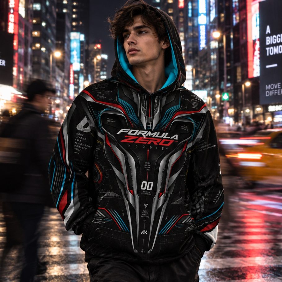 FORMULA ZERO Bluza męska z kapturem - Poliester-2