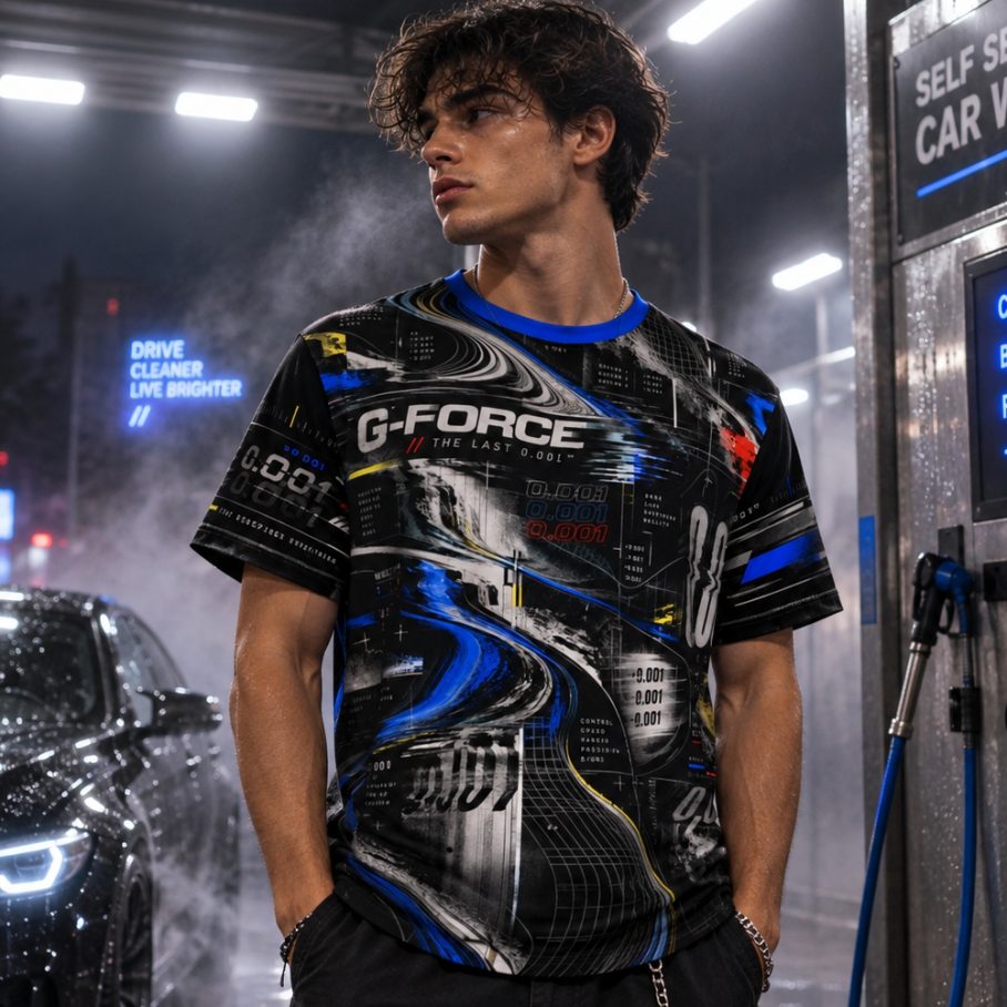 FORMULA ZERO Męski T-Shirt Sportowy-5
