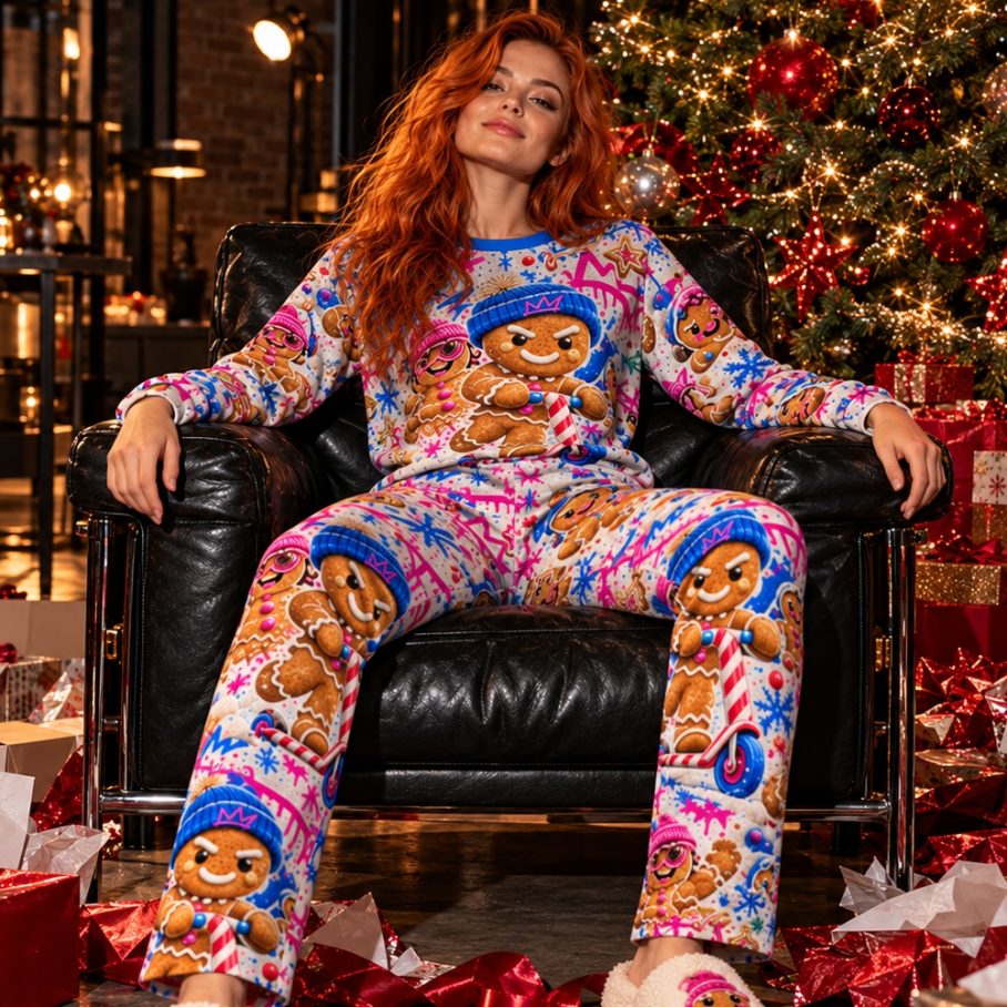 GINGERBREAD REBELS Piżama damska-2