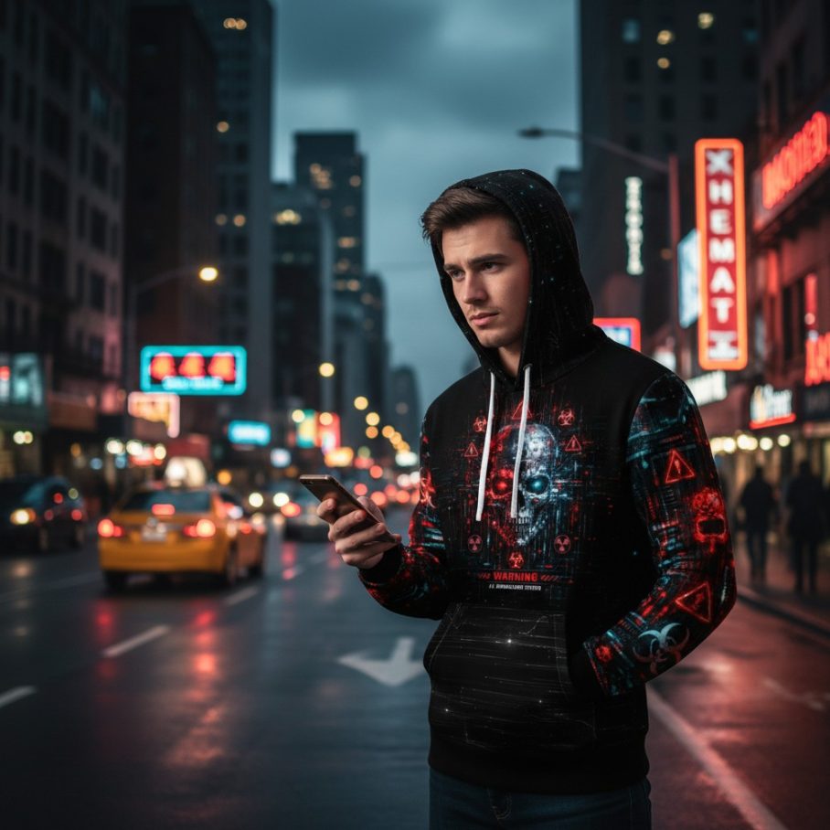 GLOBAL OBSERVATION Bluza męska-5