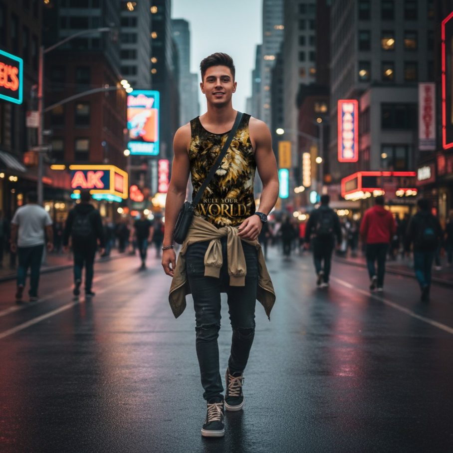 GOLD LION SPIRIT Koszulka bez rękawków-6