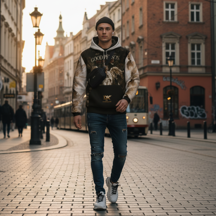 GOOD PERSON, BAD DECISIONS Bluza z kapturem Unisex-5