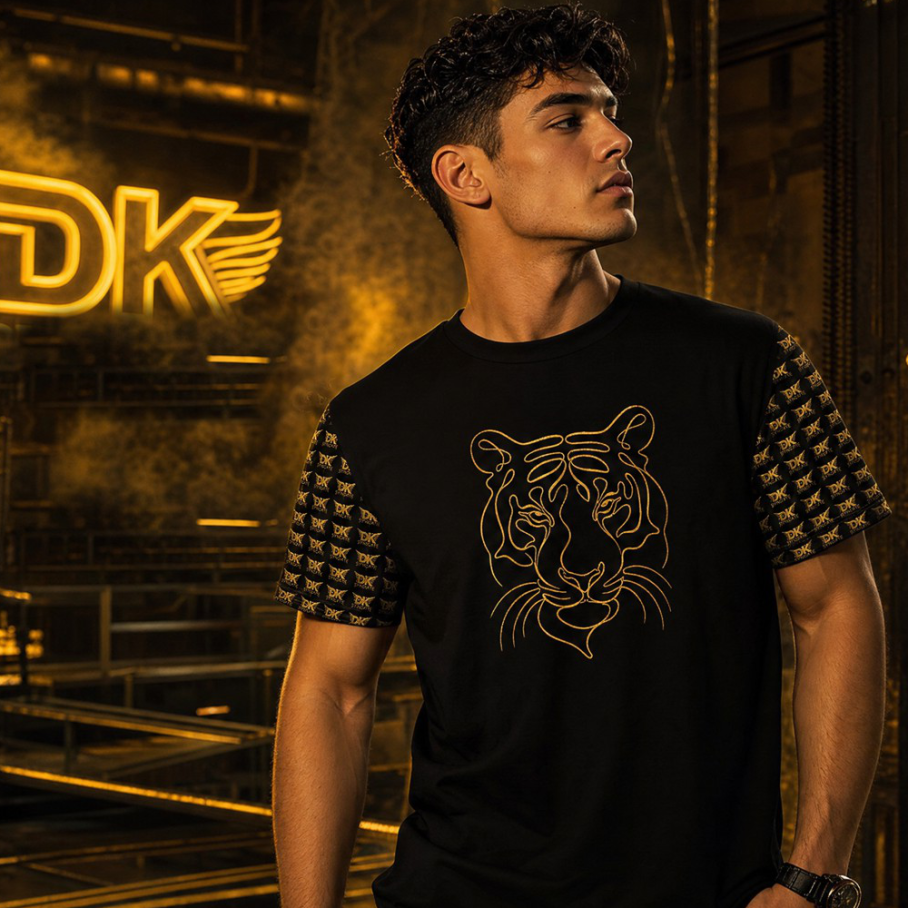 Golden Vector Tiger Koszulka męska-2