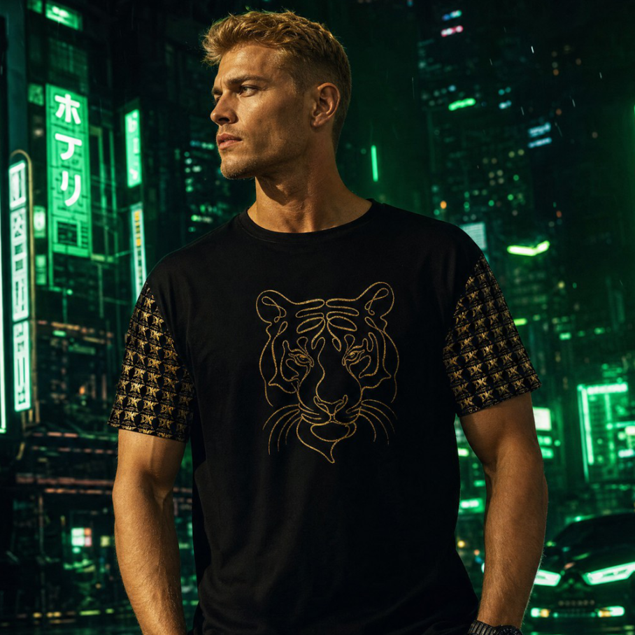 Golden Vector Tiger Koszulka męska