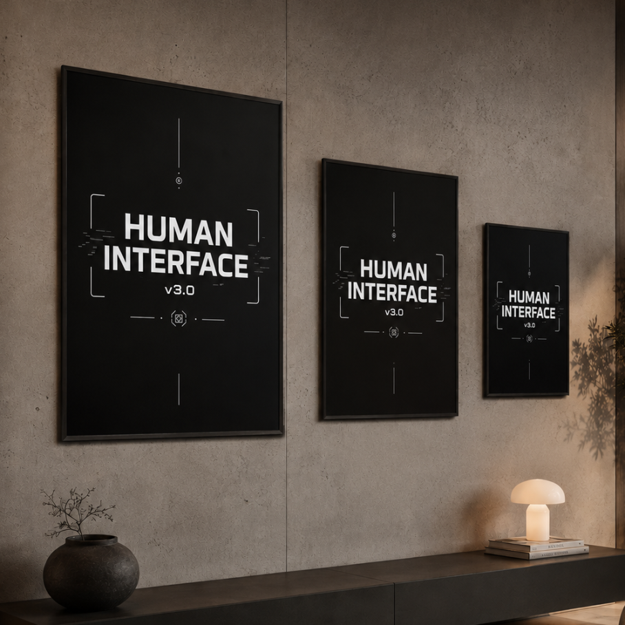 HUMAN INTERFACE Plakat pionowy A1-A4-2