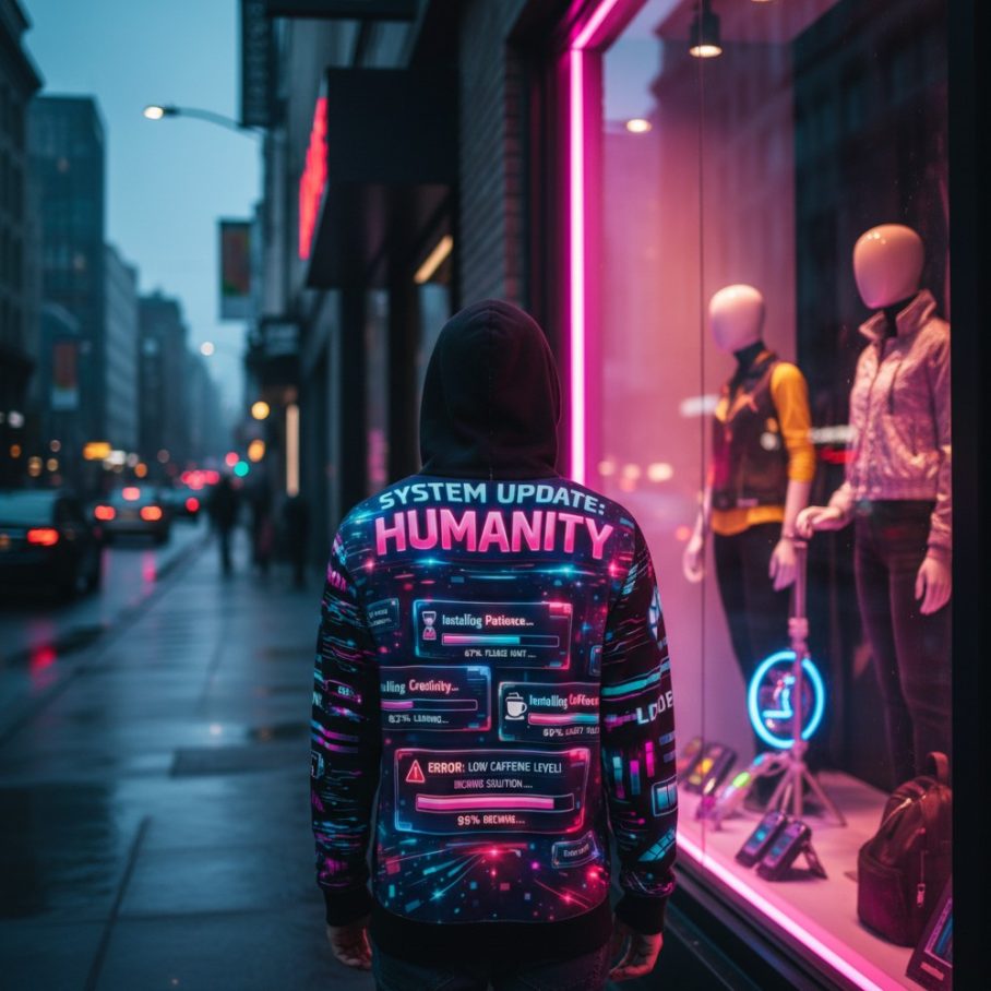 HUMAN STIL BETA Bluza męska z kapturem-2