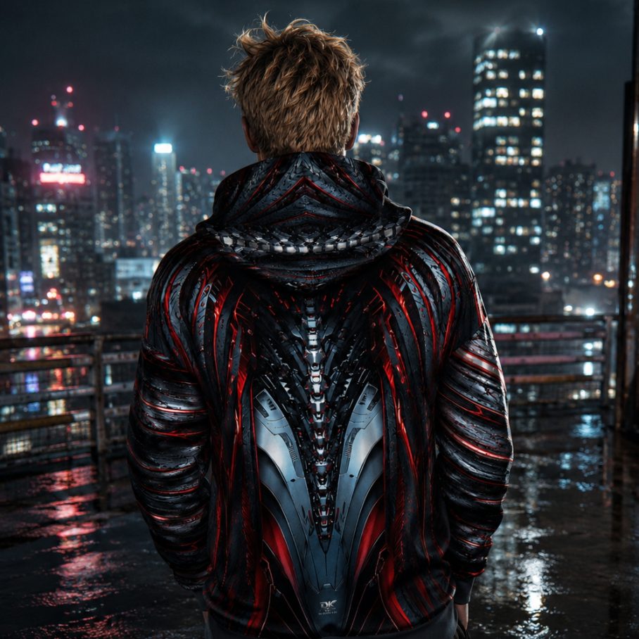 HUSSAR FROM THE FUTURE Bluza męska Oversize-6