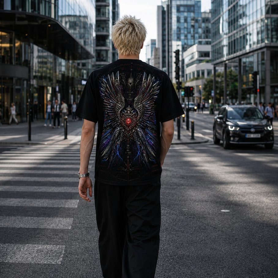 HUSSAR FROM THE FUTURE Męski T-Shirt Sportowy-4