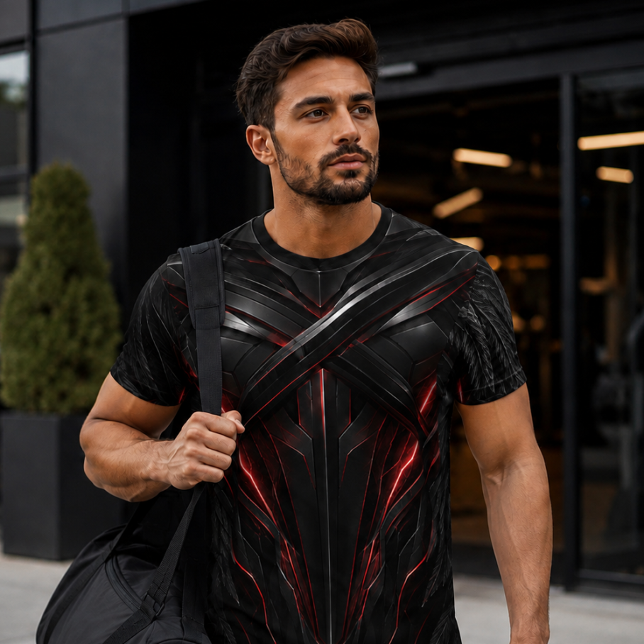 HUSSAR FROM THE FUTURE Męski T-Shirt Sportowy