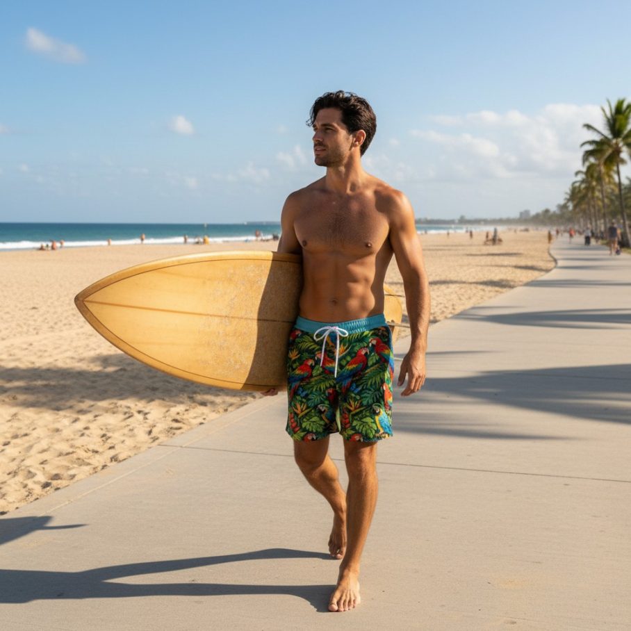 JUNGLE KING Męskie szorty do pływania