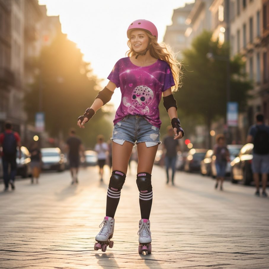 KAWAII SLASHER Koszulka damska typu butterfly-2