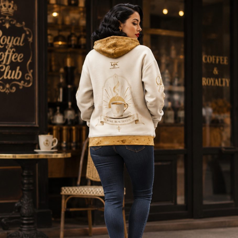 LATTE QUEEN Damska Bluza z kapturem