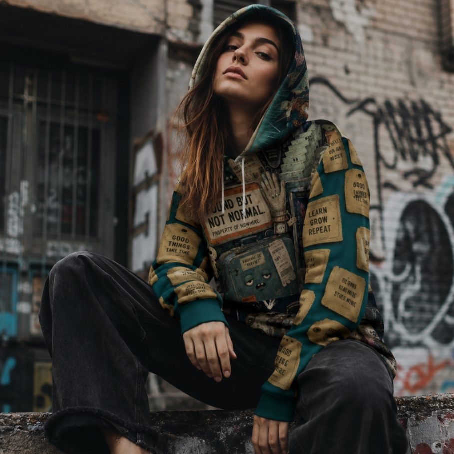 LIMINAL LOST & FOUND Bluza z kapturem Unisex-2