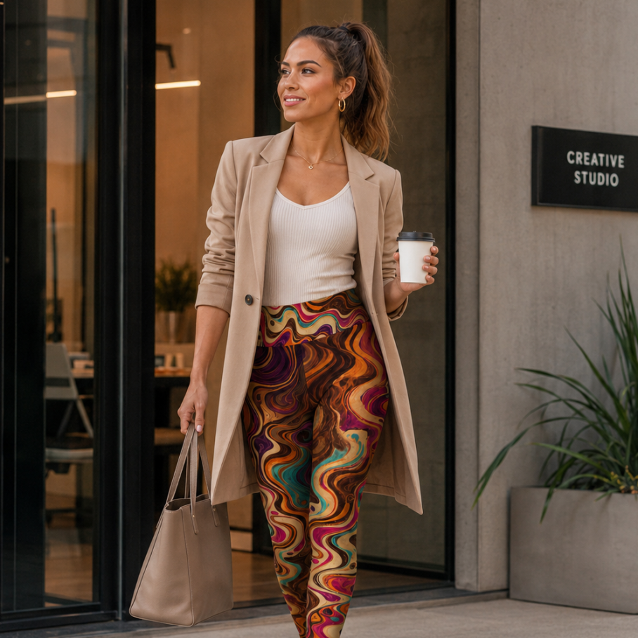 LIQUID 70s PSYCHEDELIA Legginsy-3