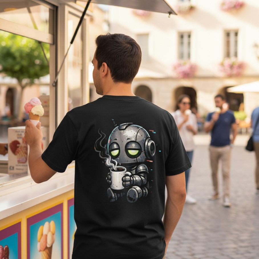 LOW BATTERY MODE Męski T-Shirt Sportowy-4
