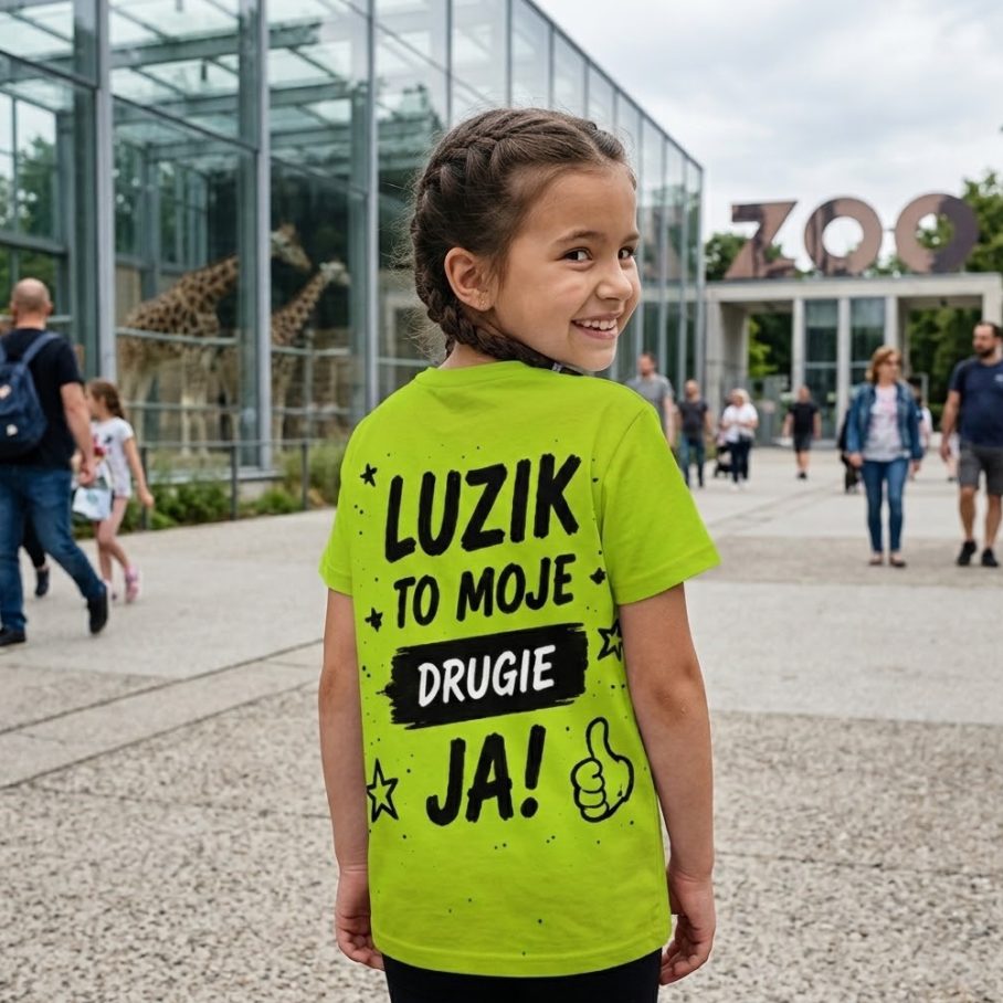 LUZIK Koszulka dziecięca Full Print - Bawełna