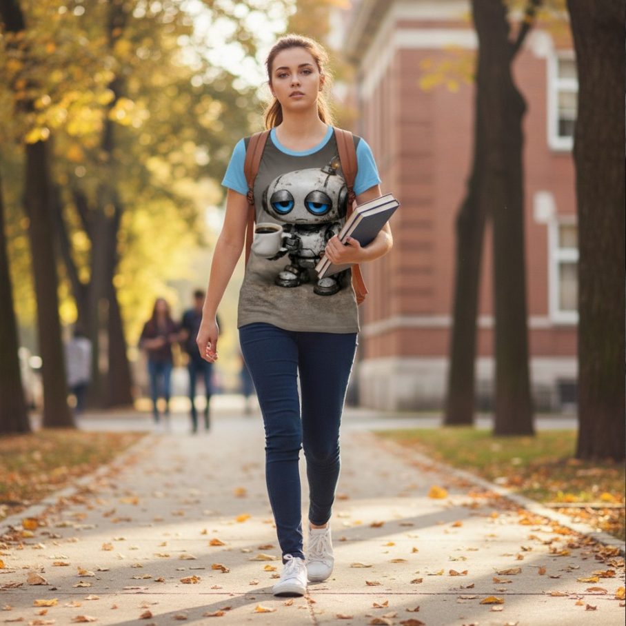 MONDAY MODE Koszulka damska z szerokim dekoltem