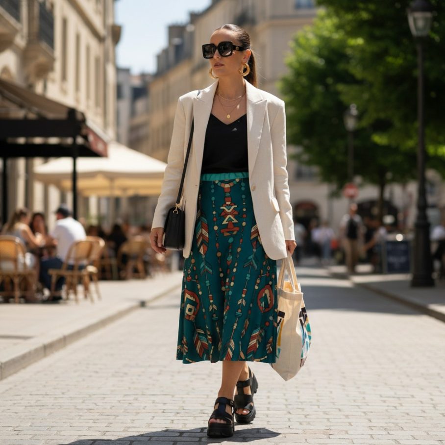 NAVAJO SKY Spódnica-4