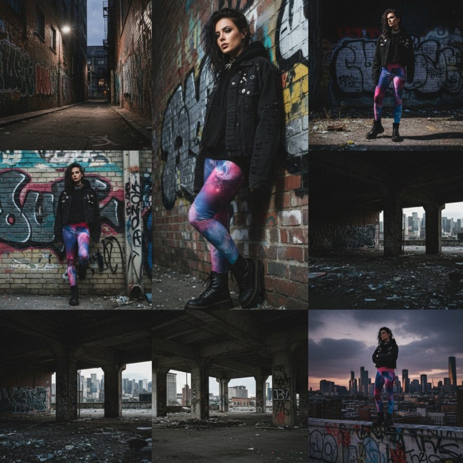 NEBULA FLARE Legginsy-4