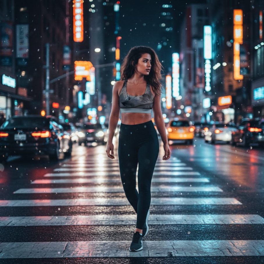 NIGHT QUILL Top sportowy damski-5