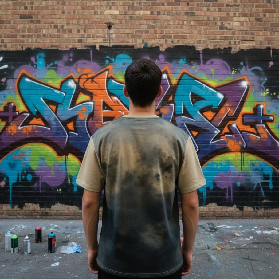 NIGHT RAVEN Męski T-Shirt Sportowy-2