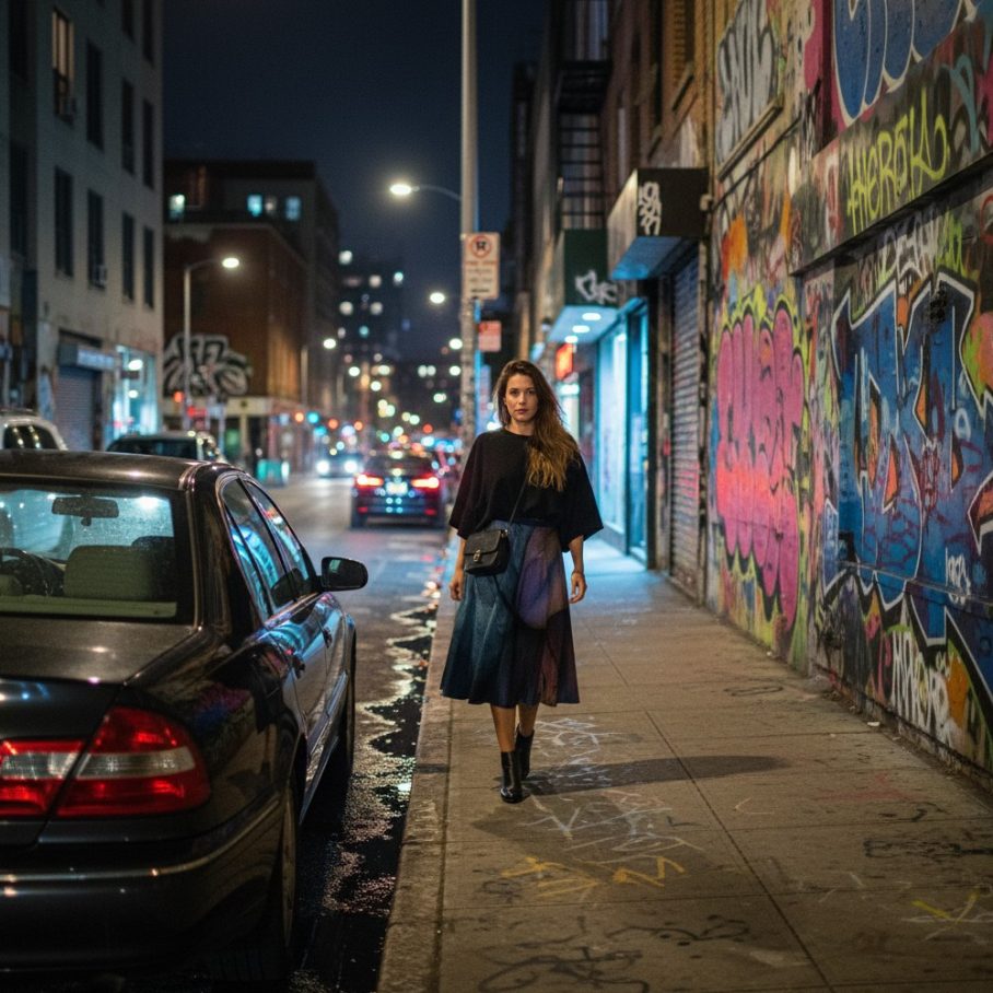 NOCTURNA Spódnica Bawełniana-3