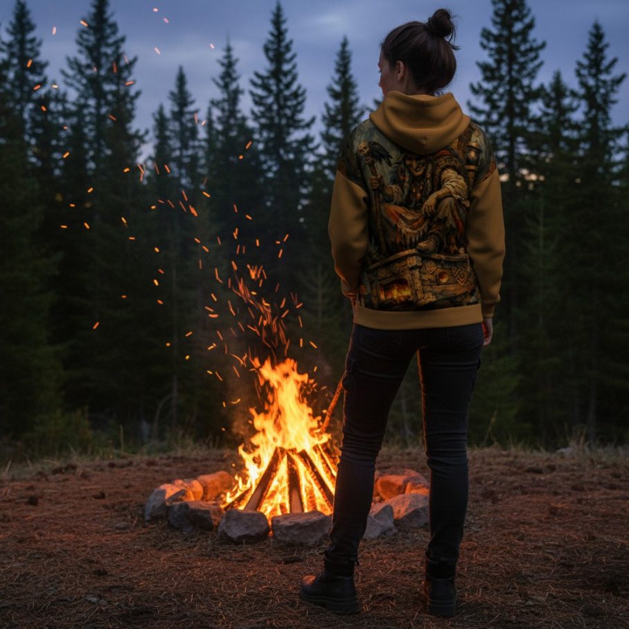 OLD MAGIC Bluza Oversize-2