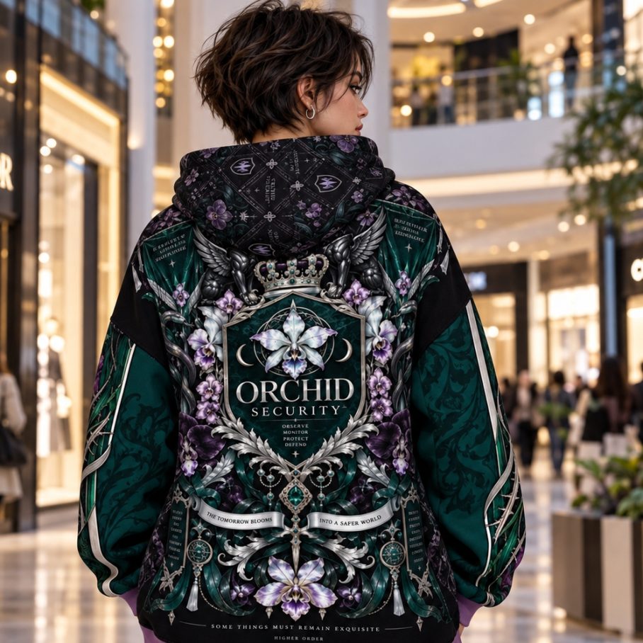 ORCHID SECURITY Bluza Damska Oversize-5