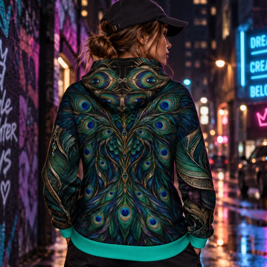 PEACOCK ARMOR Bluza damska Oversize-5
