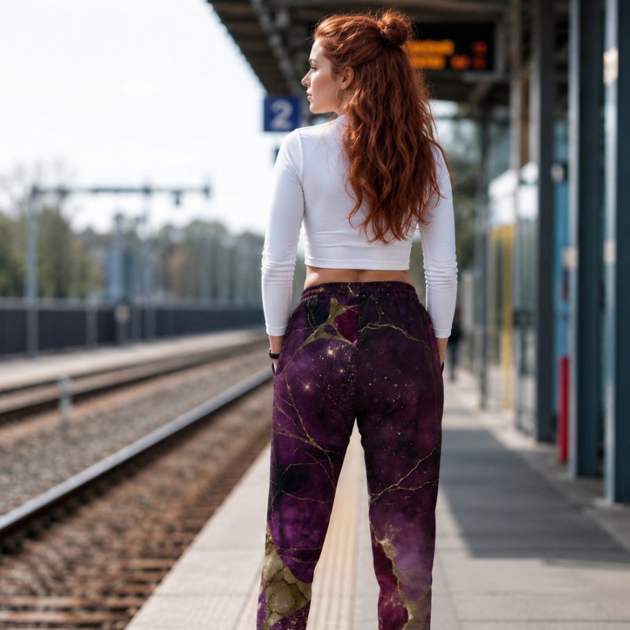 PLUM NOIR ALCHEMY Damskie Spodnie Dresowe-2
