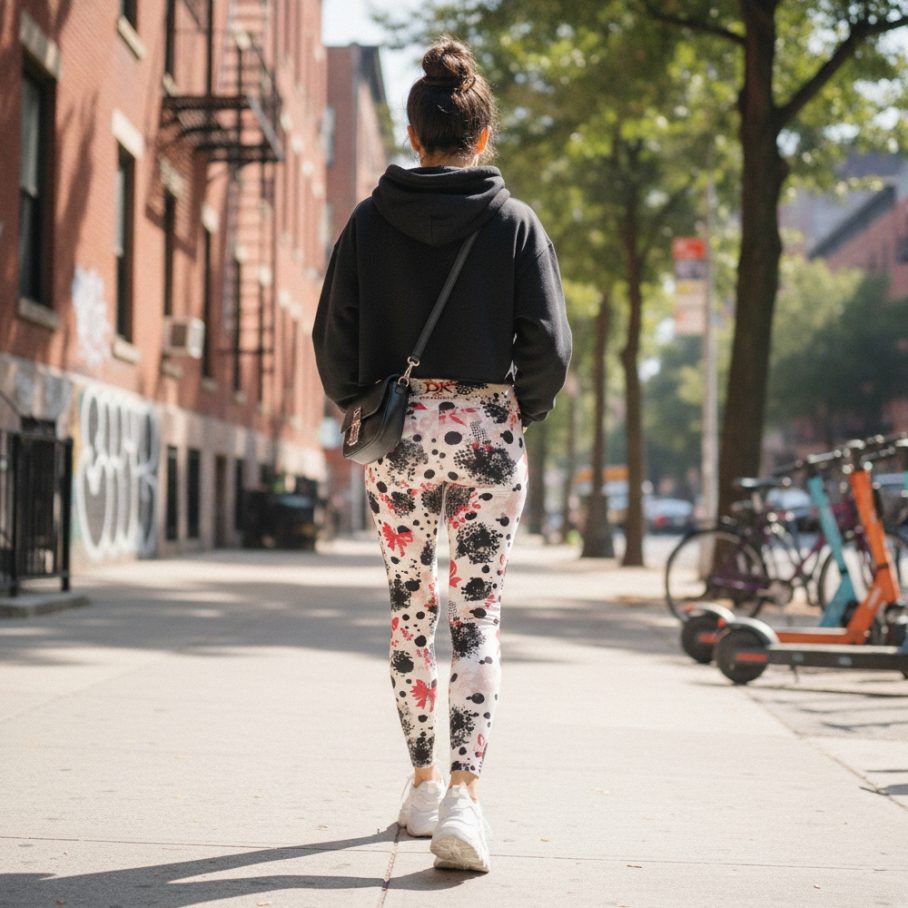 POLKA PUNK ROMANCE Legginsy-3