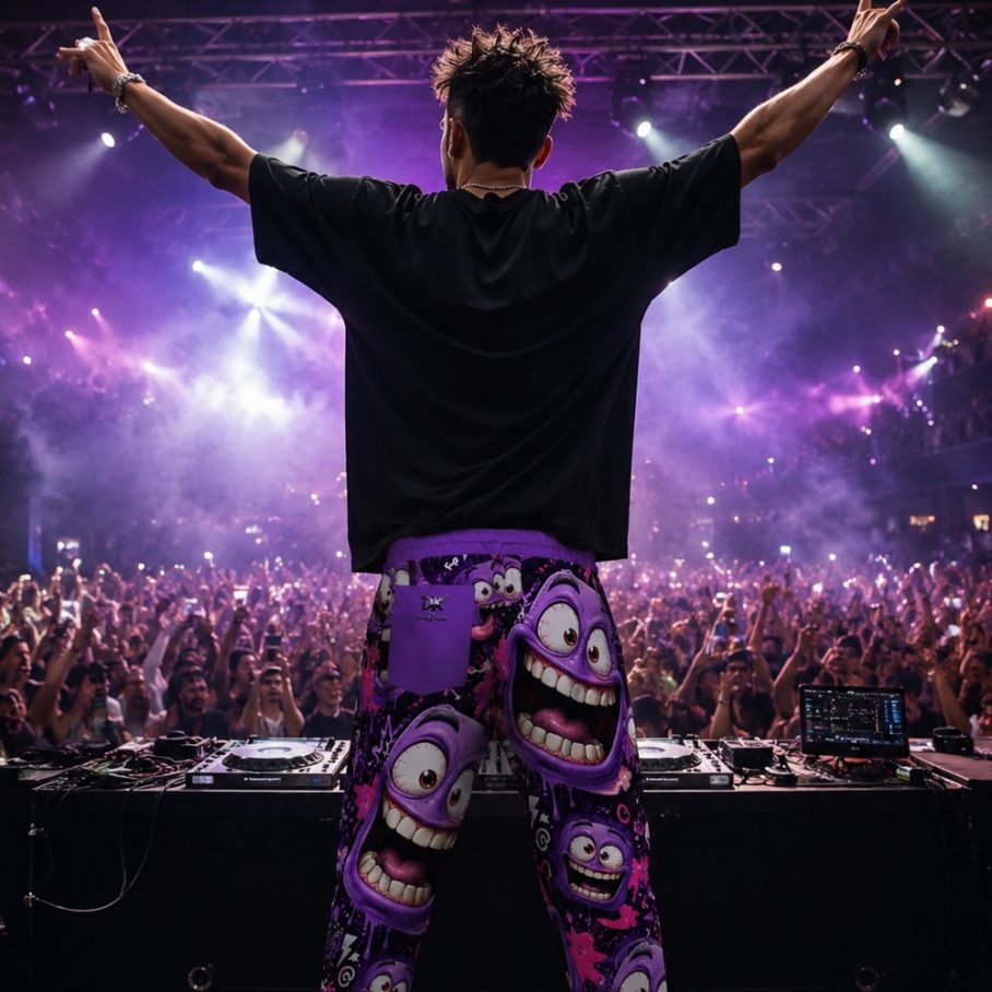 PURPLE PANIC CREW Spodnie Dresowe Męskie
