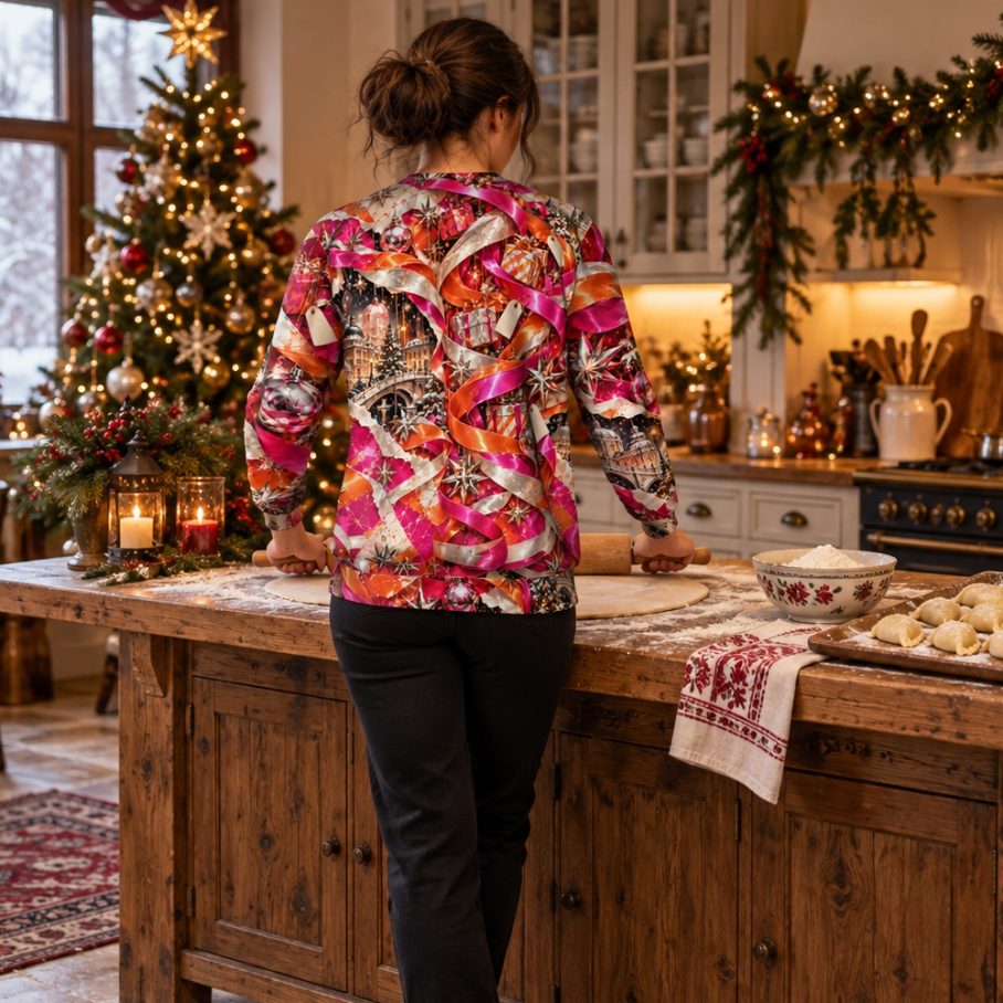 QUEEN OF WRAPPING Świąteczny Ugly Sweater damski-5