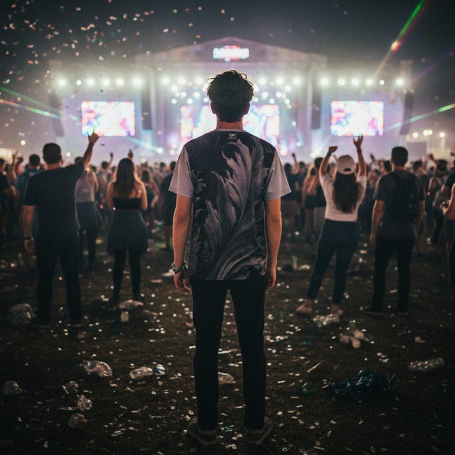 RAVEN SKULL Męski T-Shirt Sportowy-5