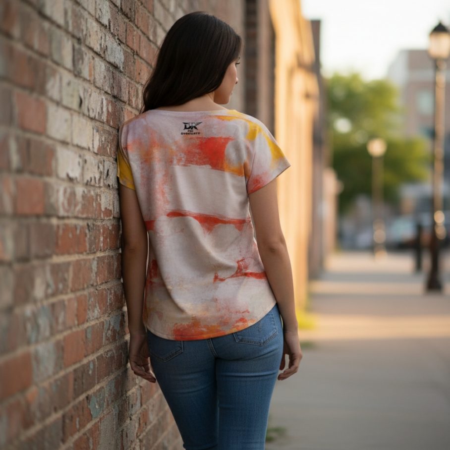 REBEL NOISE Koszulka damska typu butterfly-3