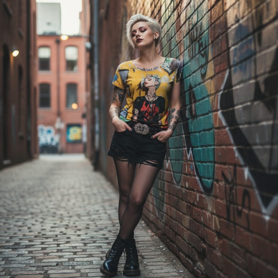 REBEL NOISE Koszulka damska typu butterfly