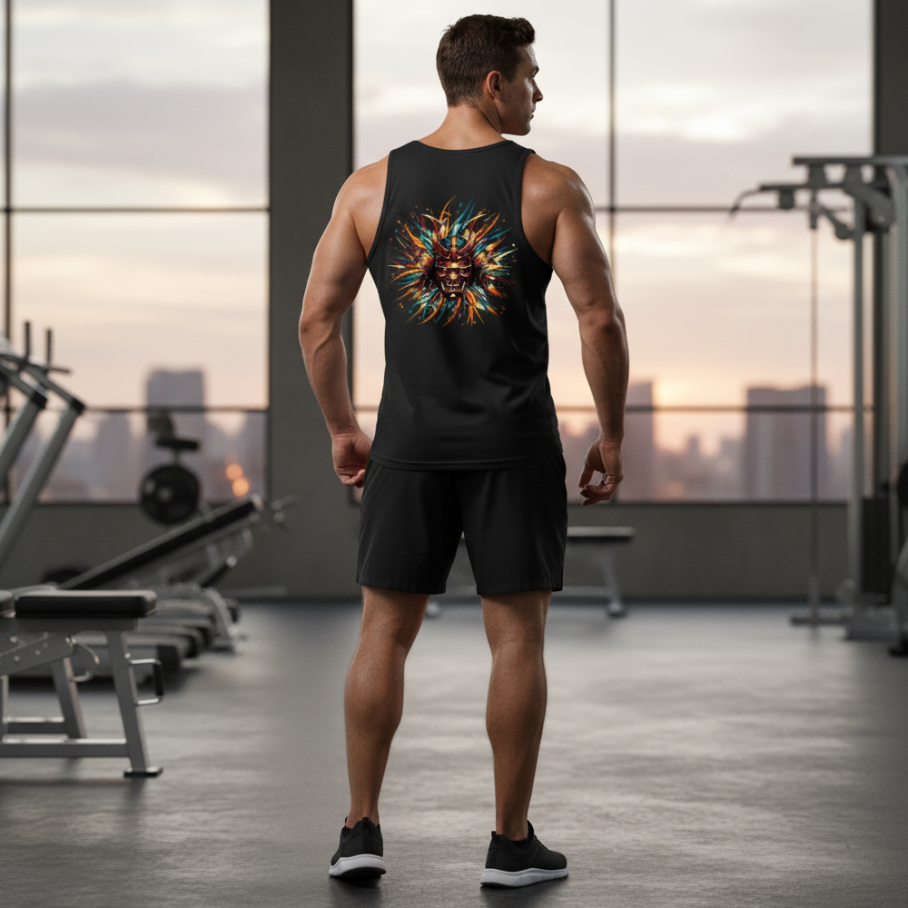 SILENT SHŌGUN Męski Tank Top-2