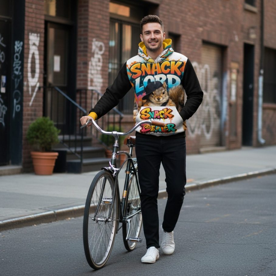 SNACK DEALER Bawełniana bluza z kapturem-3