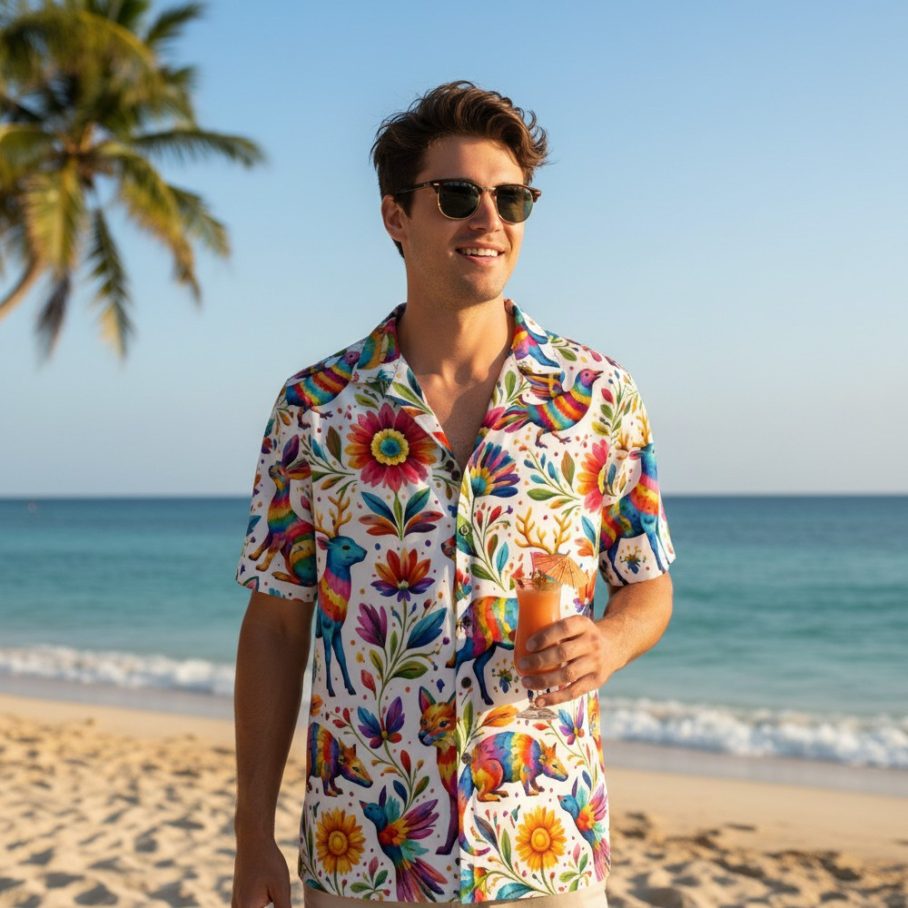 SPIRIT OF COLOR Hawajska Koszula-3