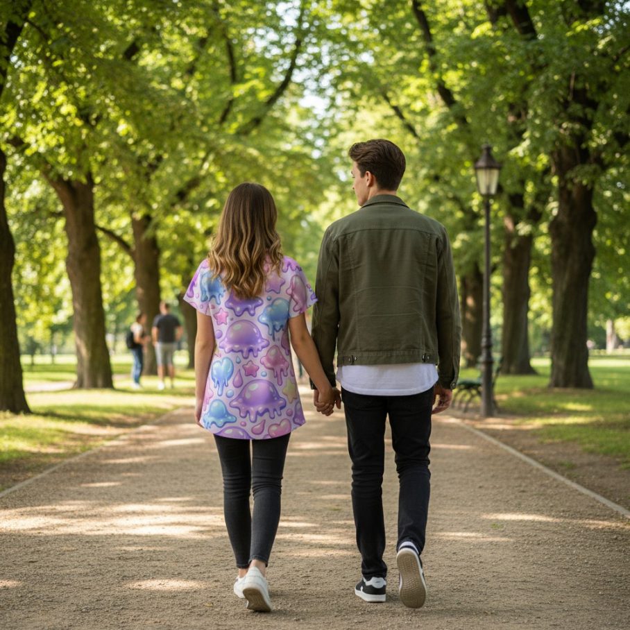 SWEET BUT CURSED Koszulka damska typu butterfly-3