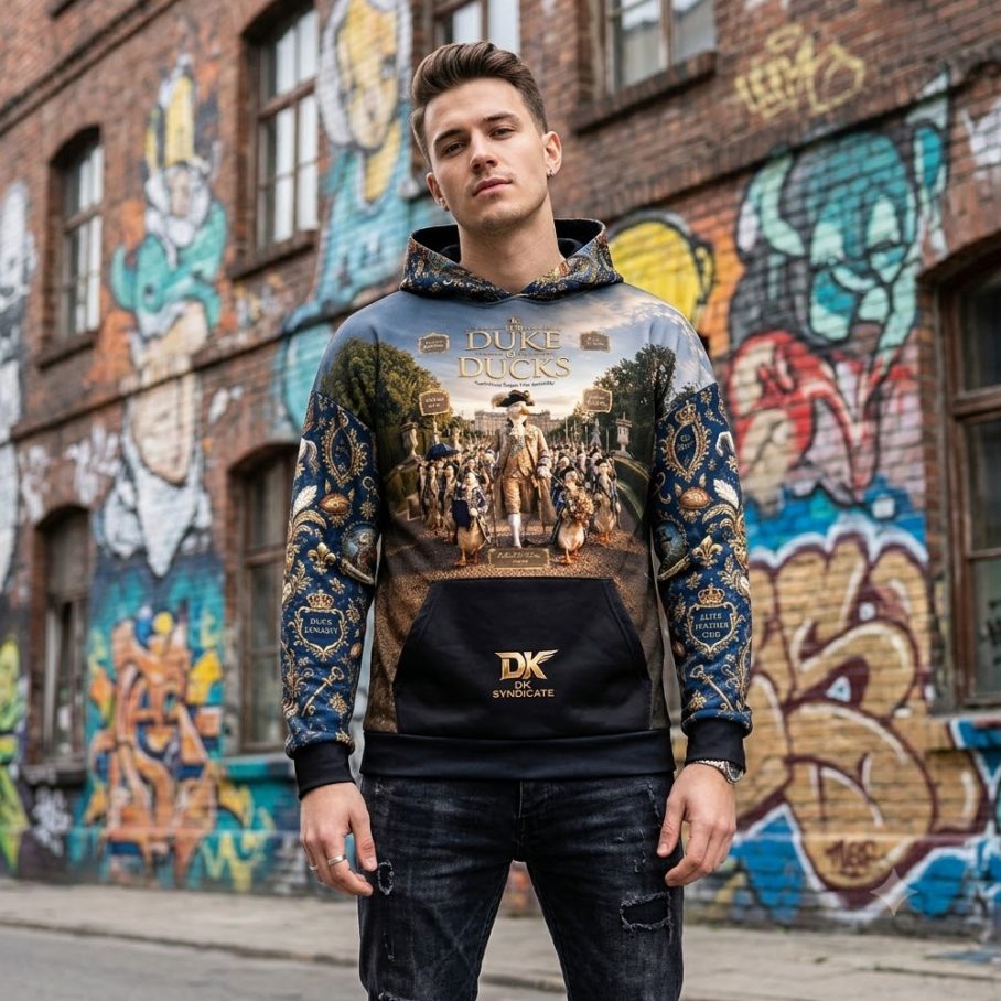 THE DUKE OF DUCKS Bluza Unisex Oversize-4