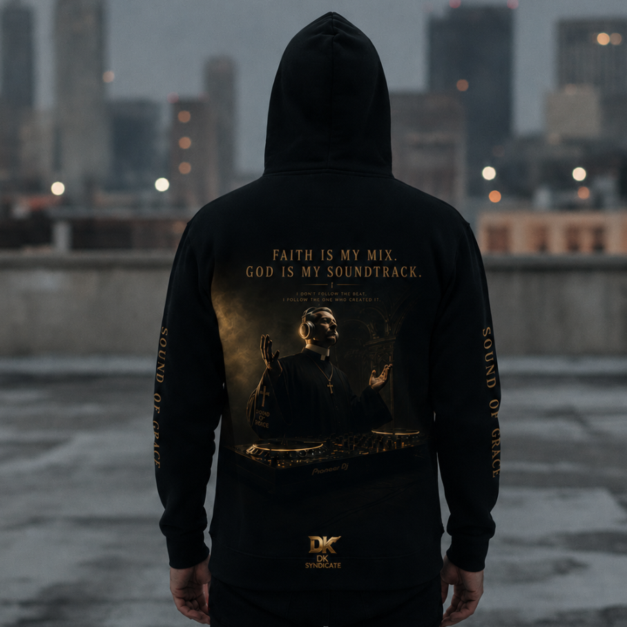 THE HOLY FREQUENCY Bluza męska z kapturem