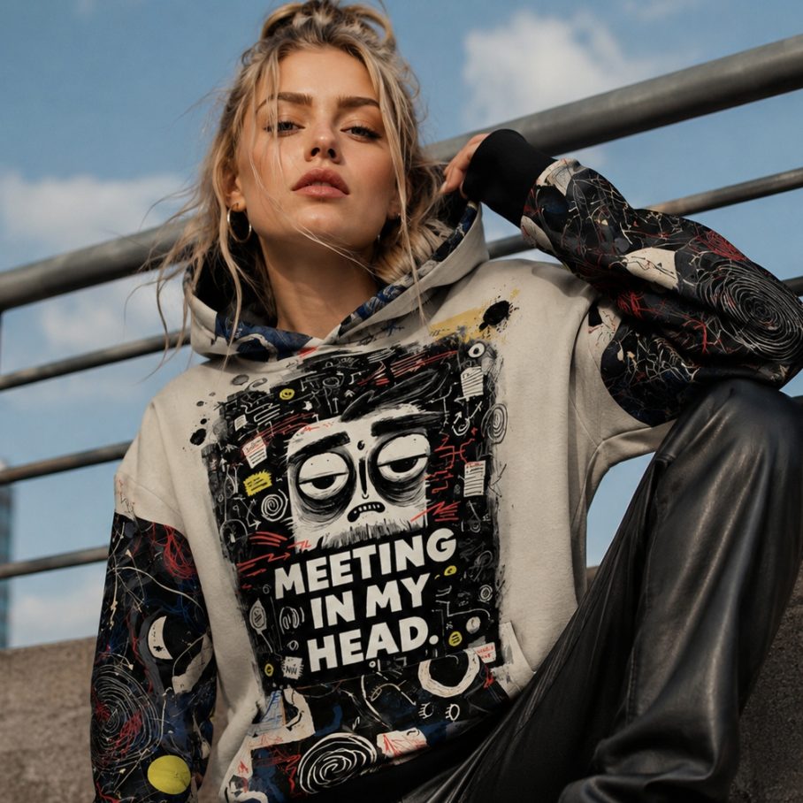 THE OVERTHINKERS CLUB Bluza Unisex Oversize-2