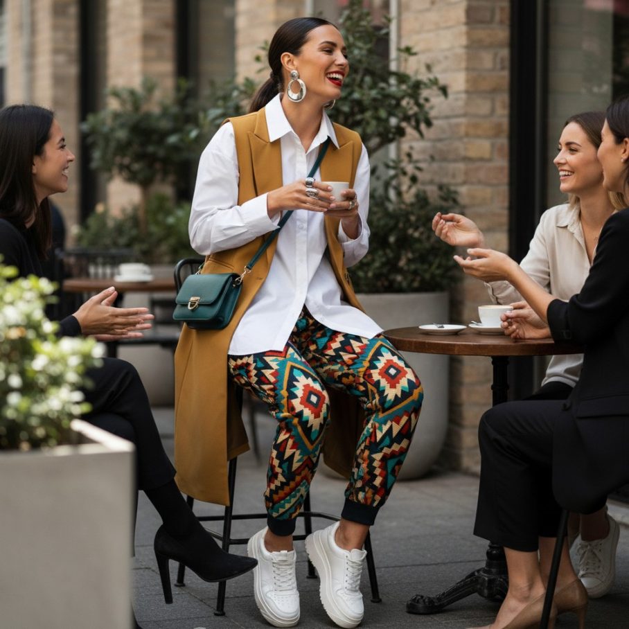 TRIBE ENERGY Damskie Spodnie Dresowe