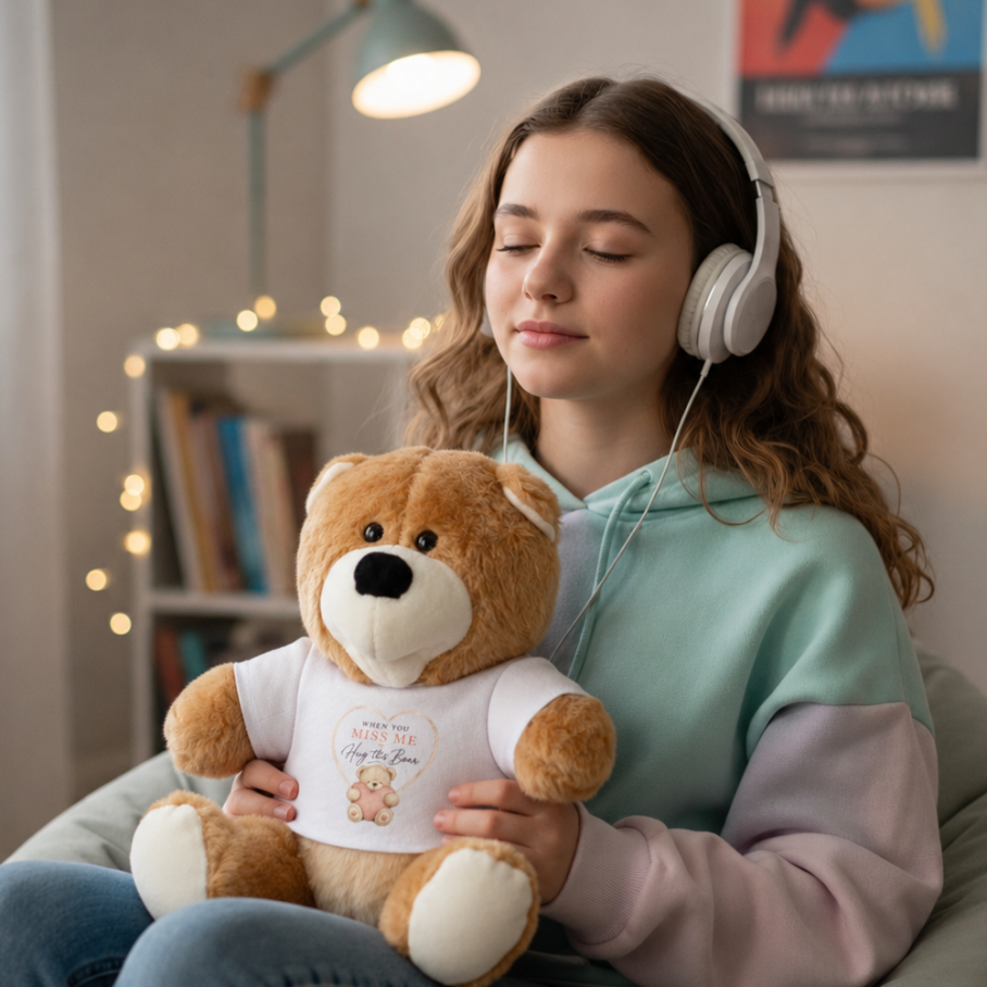 WHEN YOU MISS ME HUG THIS BEAR Maskotka Miś w koszulce-4