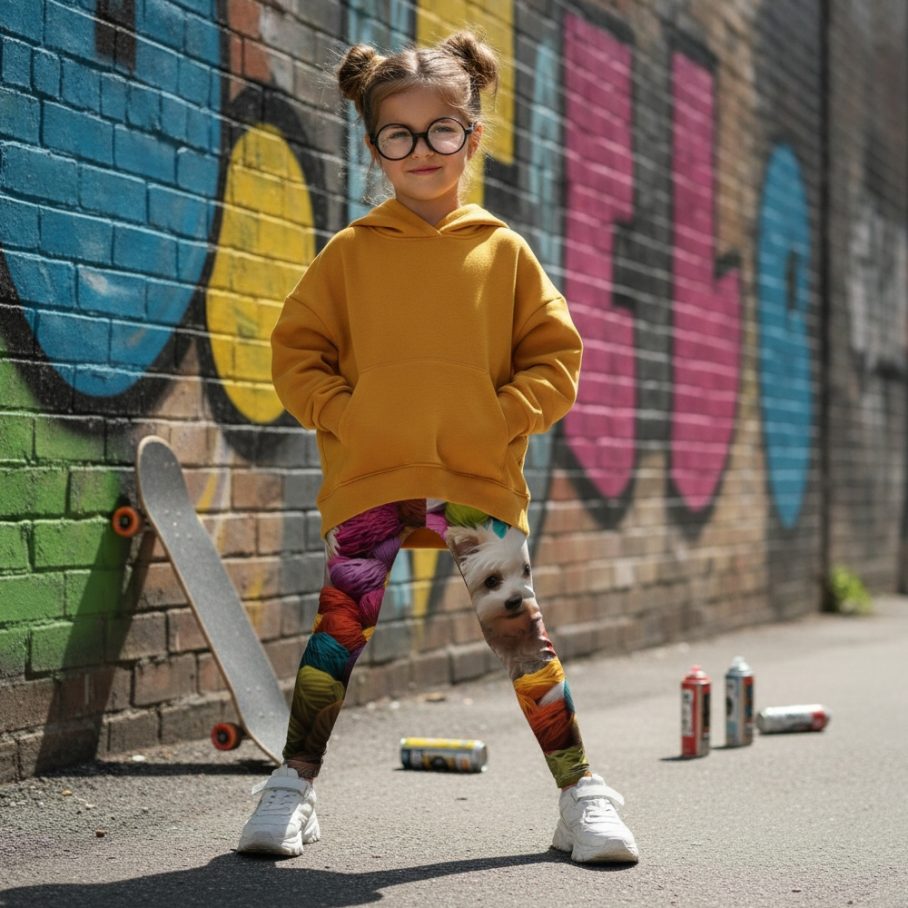 YARN BANDIT Legginsy dziecięce-6